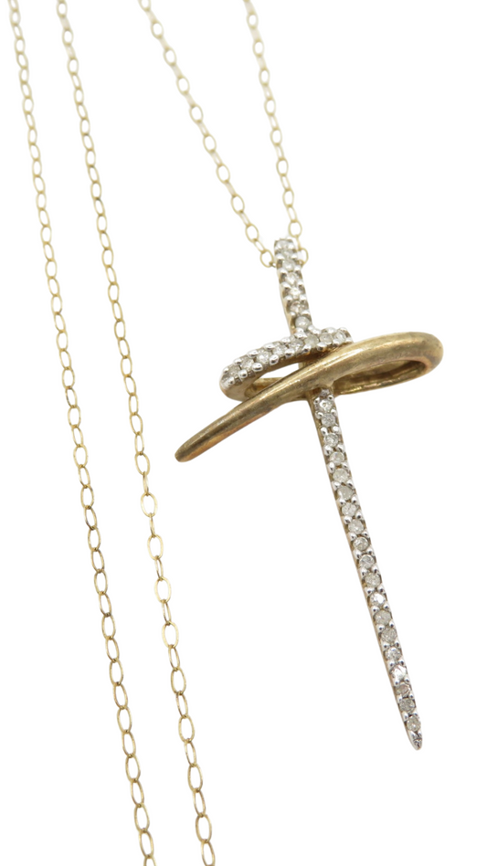 67 Diamond Cross Necklace