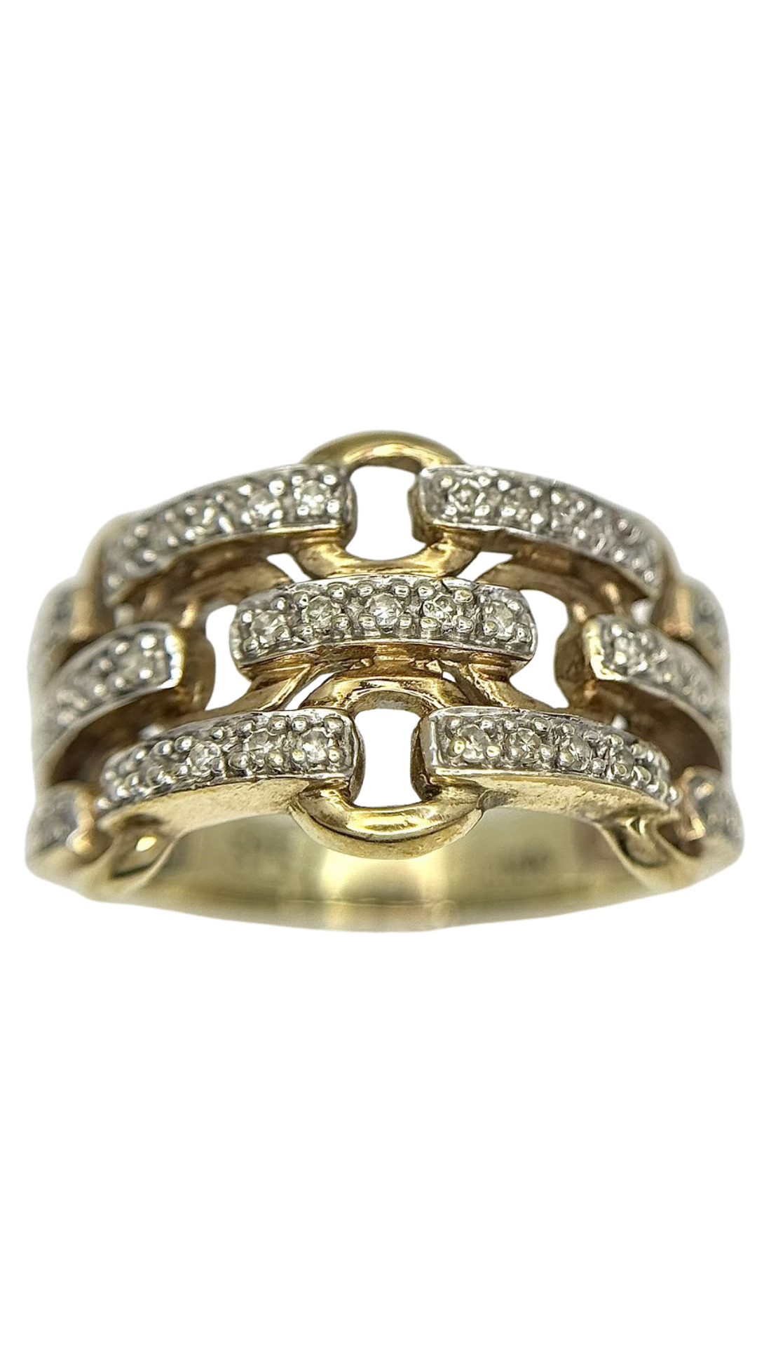 460 Horsebit Diamond Ring