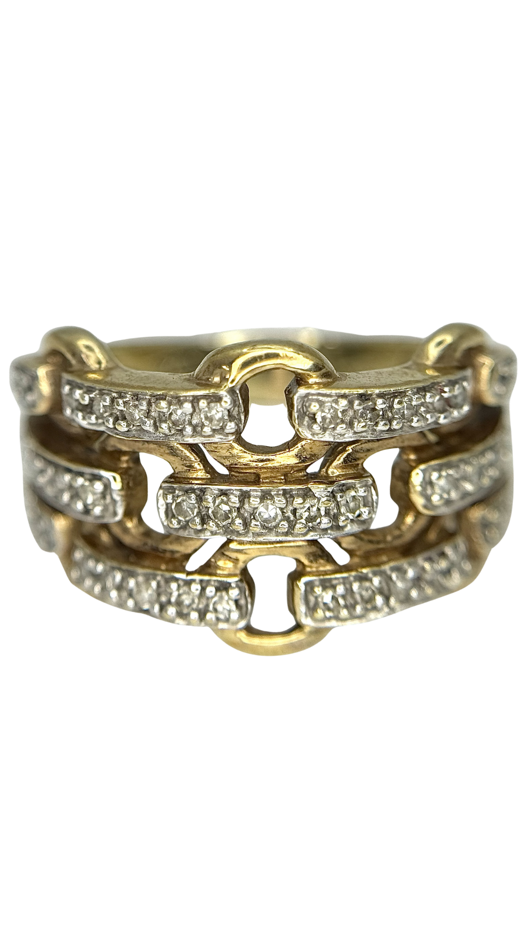 460 Horsebit Diamond Ring