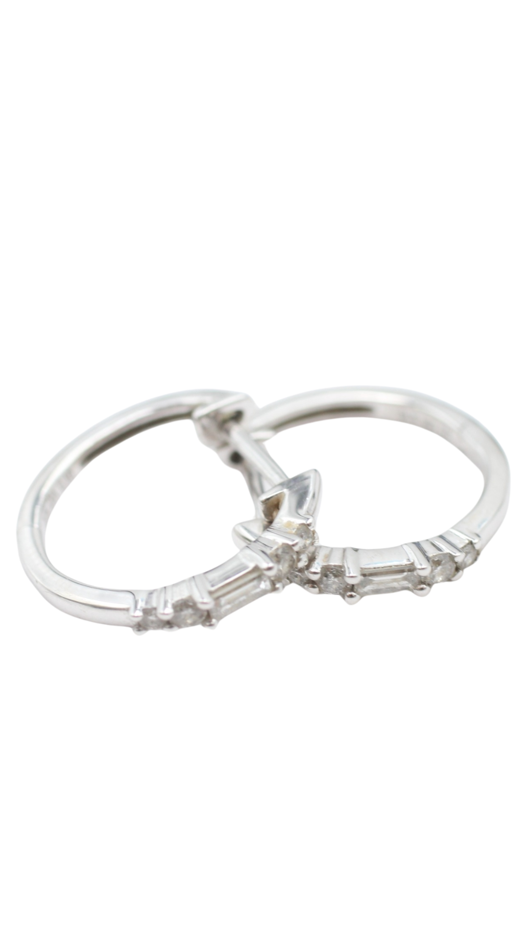 89 White Gold Diamond Hoops