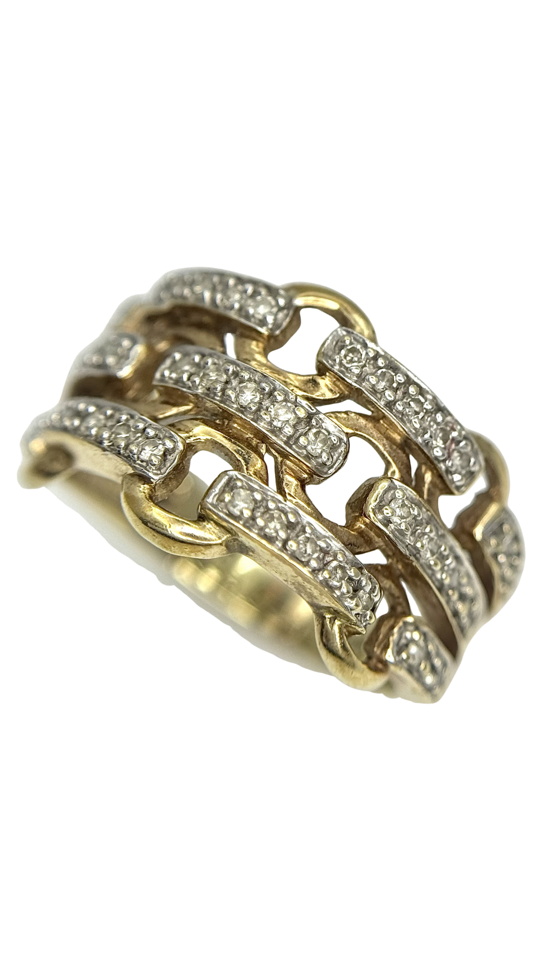 460 Horsebit Diamond Ring