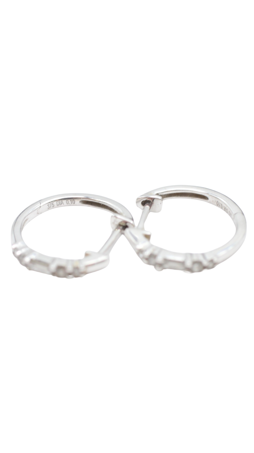 89 White Gold Diamond Hoops