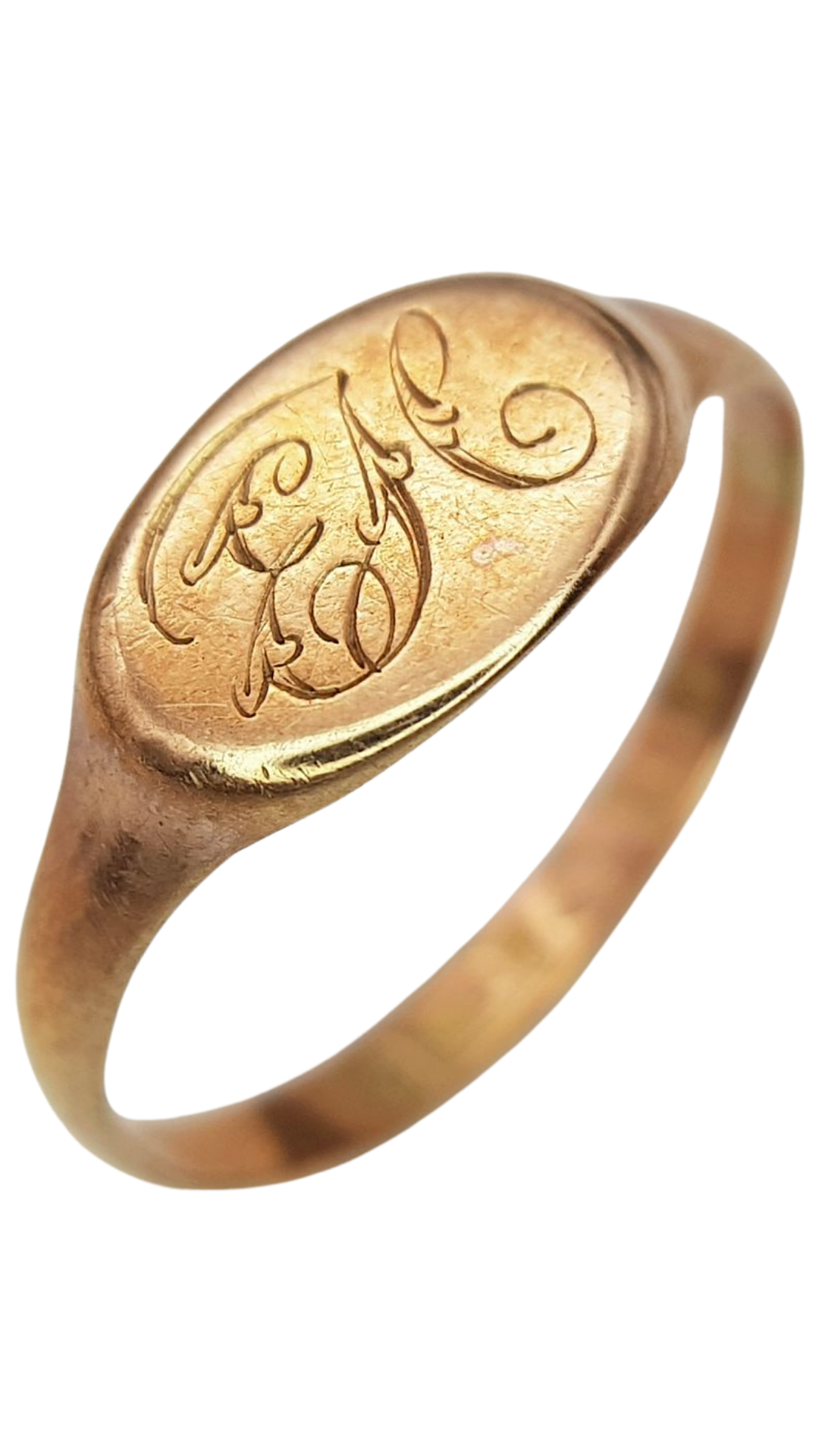 477 Rose Gold Signet Ring