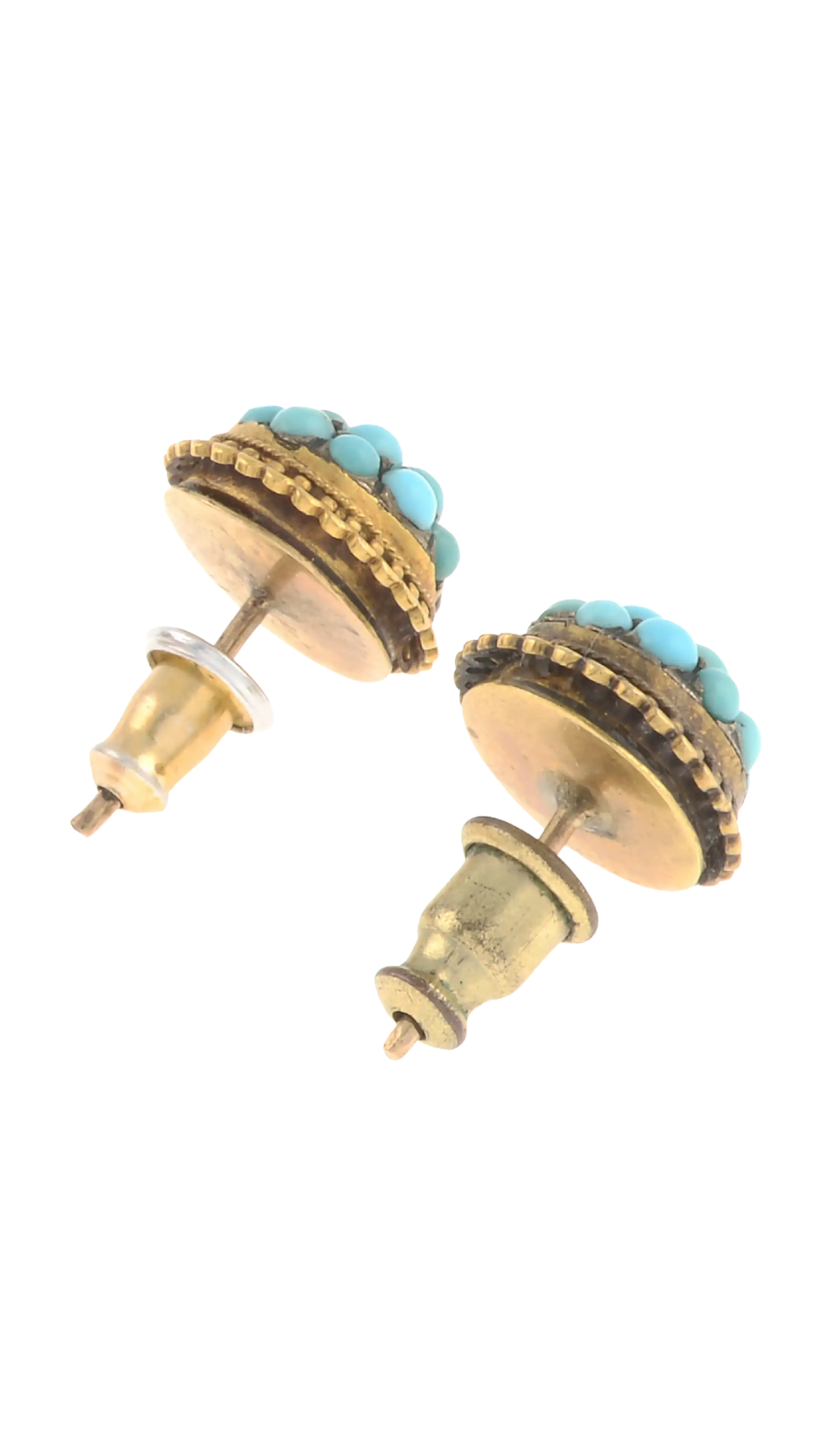 140 Turquoise Cluster Earrings