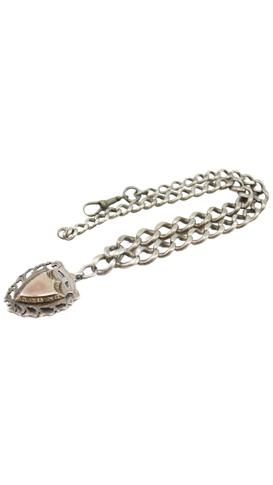 279 Edwardian Albert Chain & Fob