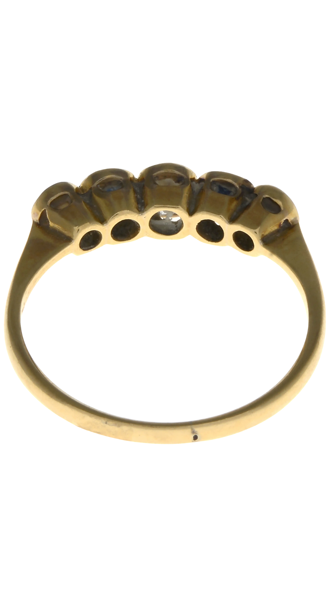 659 Diamond Sapphire Ring