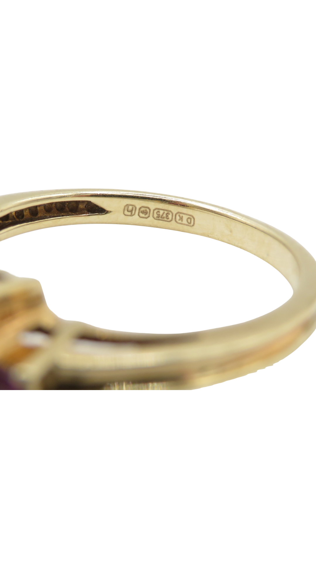 190 Garnet Trilogy Ring