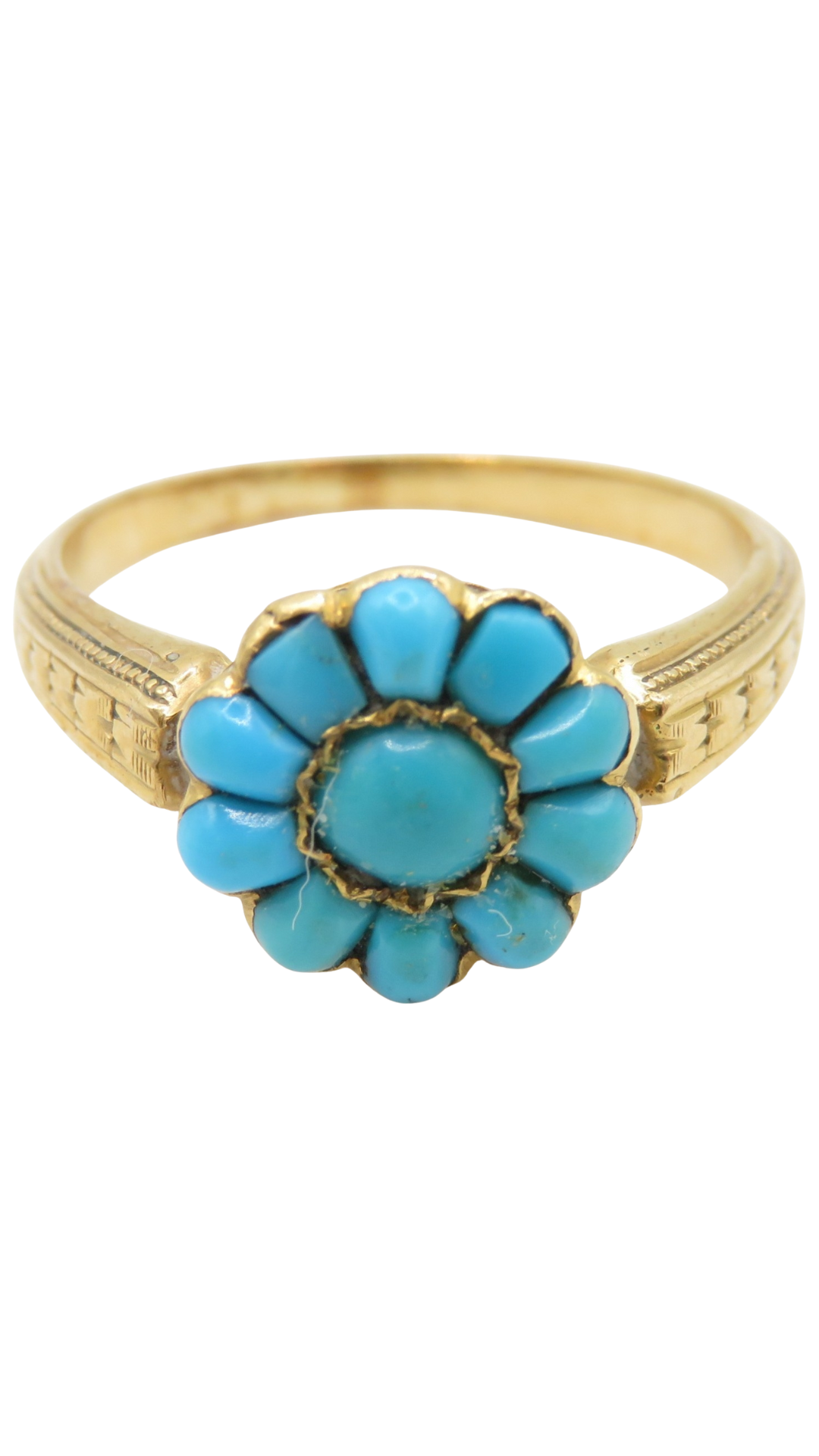 1 Turquoise Cluster Ring