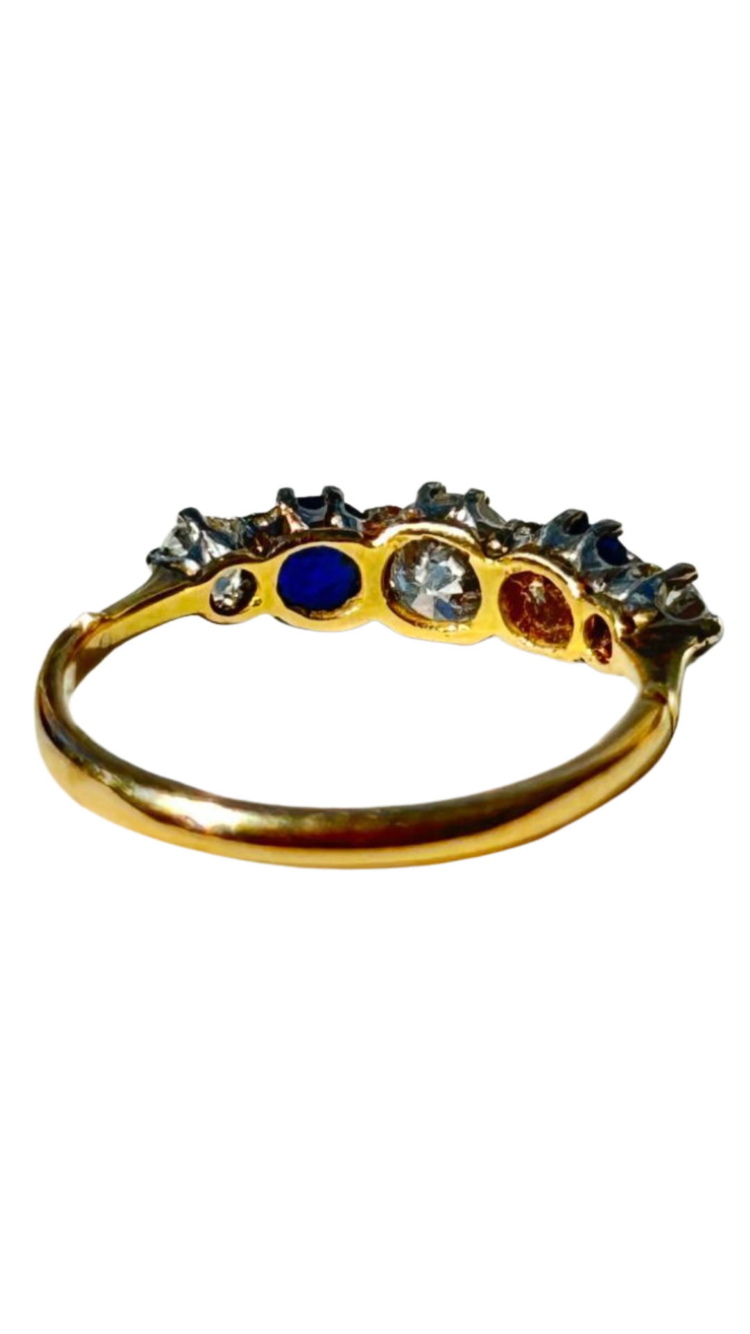 212 Art Deco Sapphire Diamond Ring