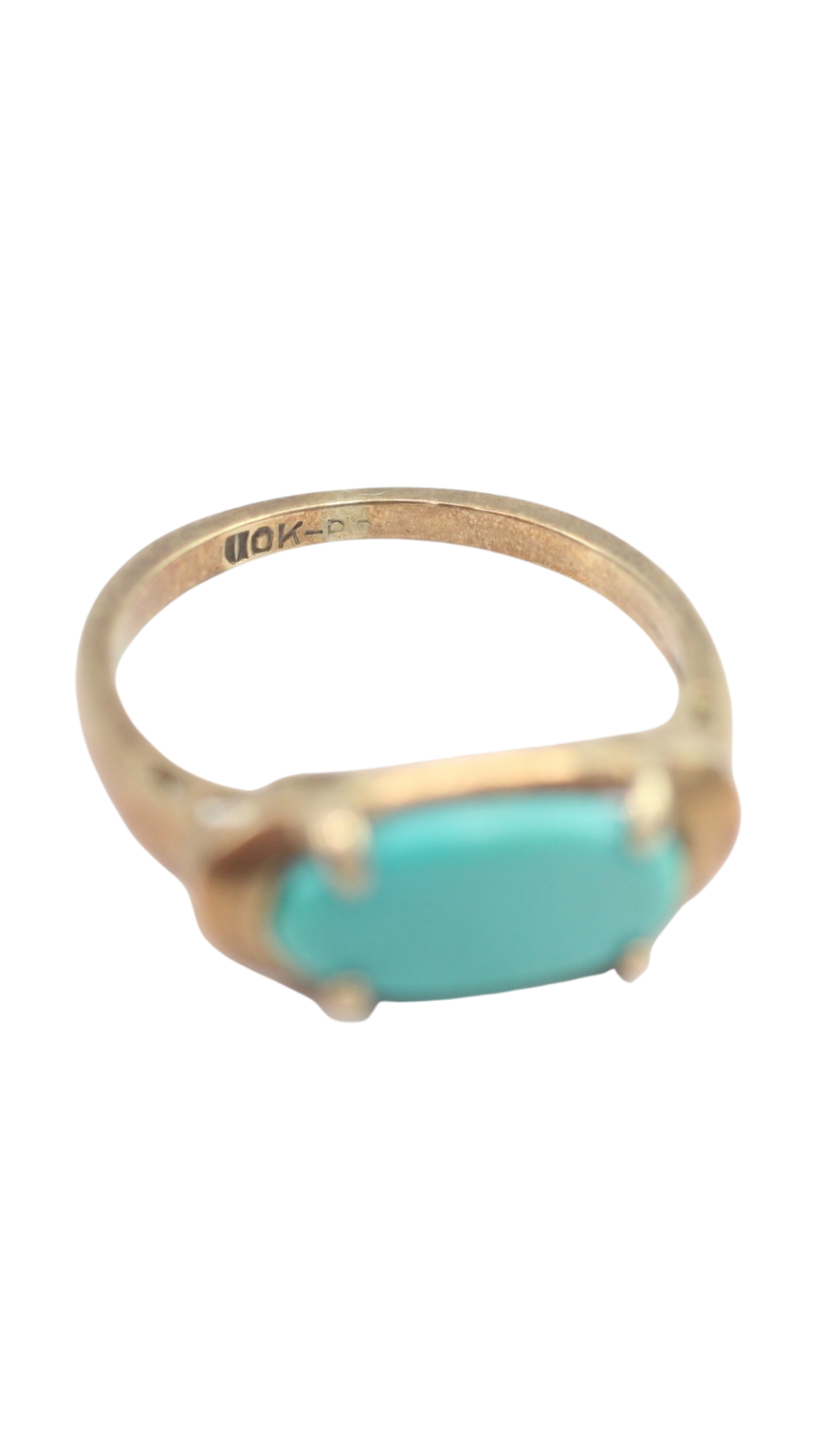 278 Vintage Turquoise Dress Ring