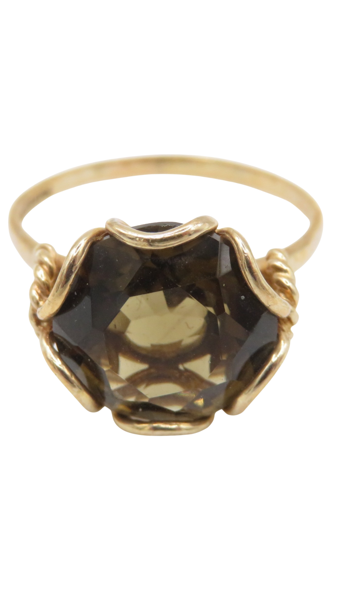 233 Smoky Quartz Cocktail Ring
