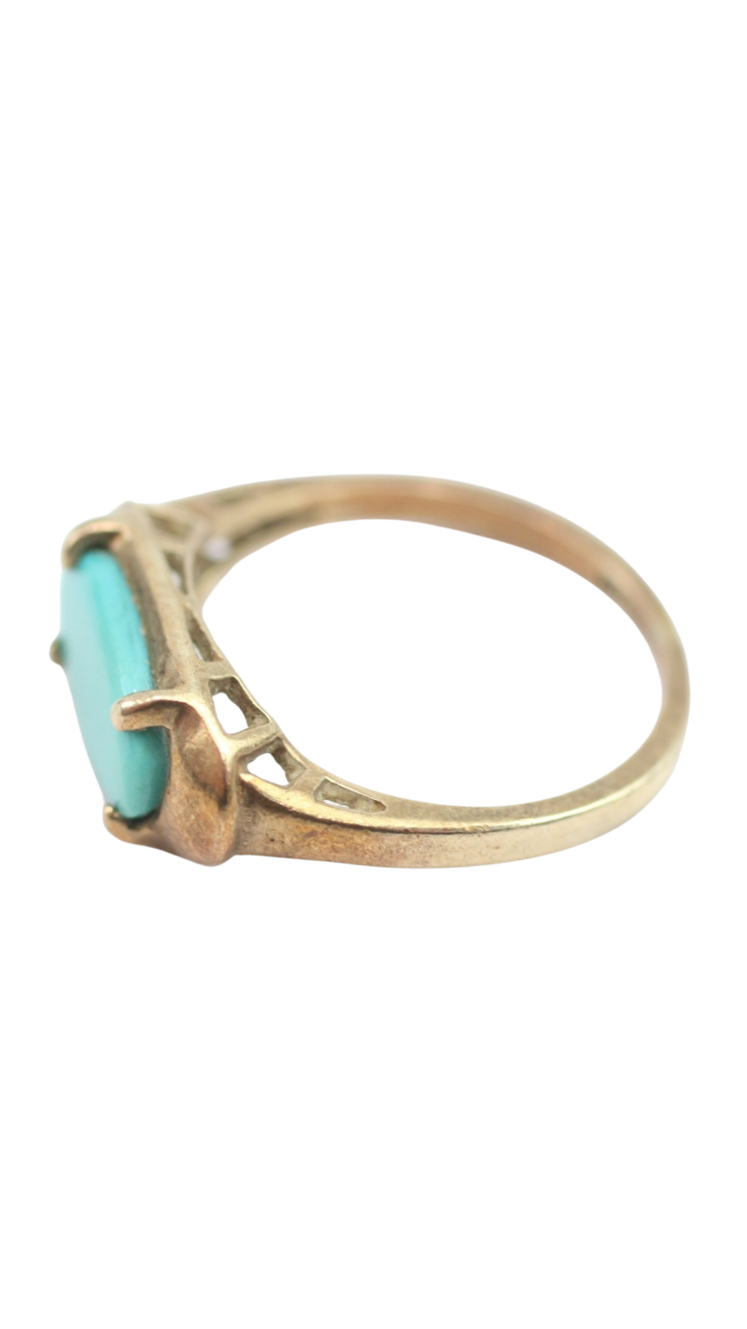 278 Vintage Turquoise Dress Ring