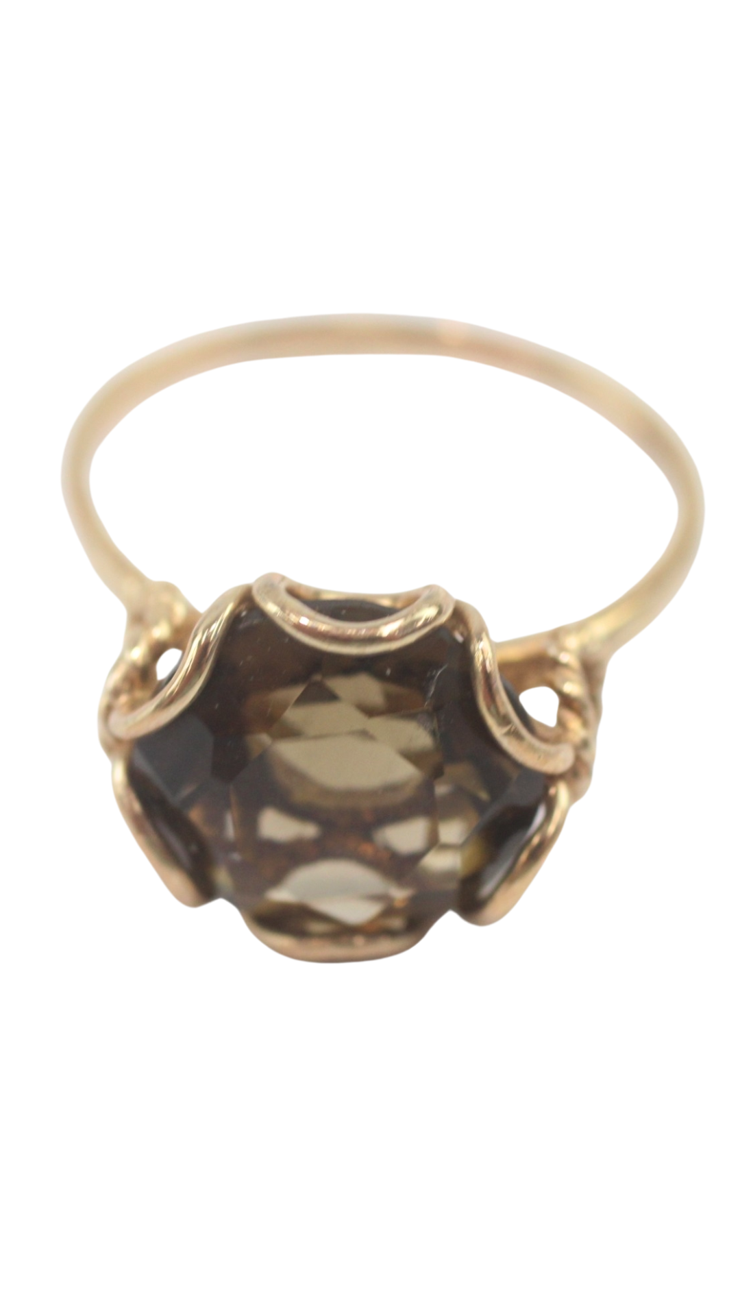 233 Smoky Quartz Cocktail Ring