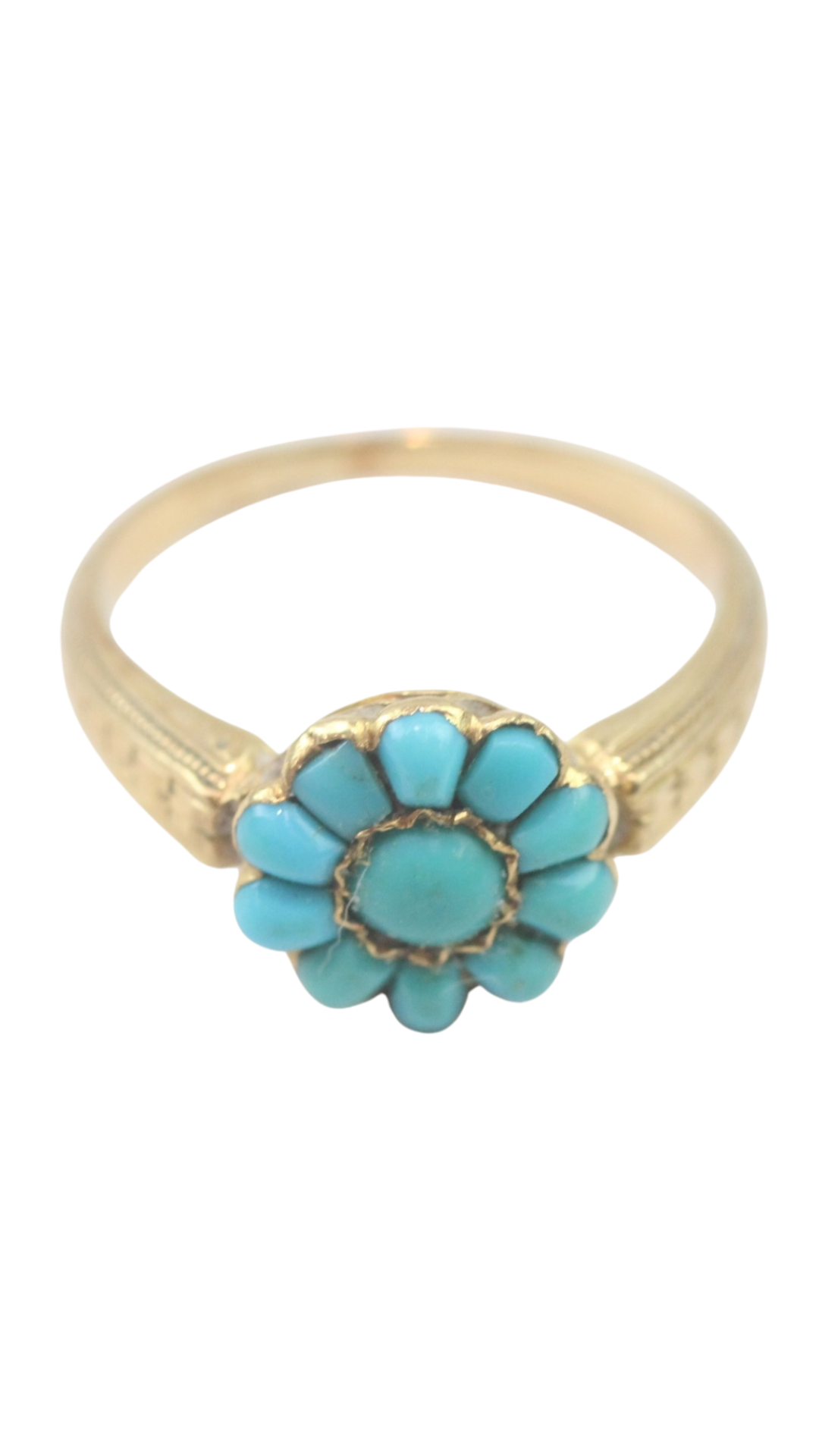 1 Turquoise Cluster Ring
