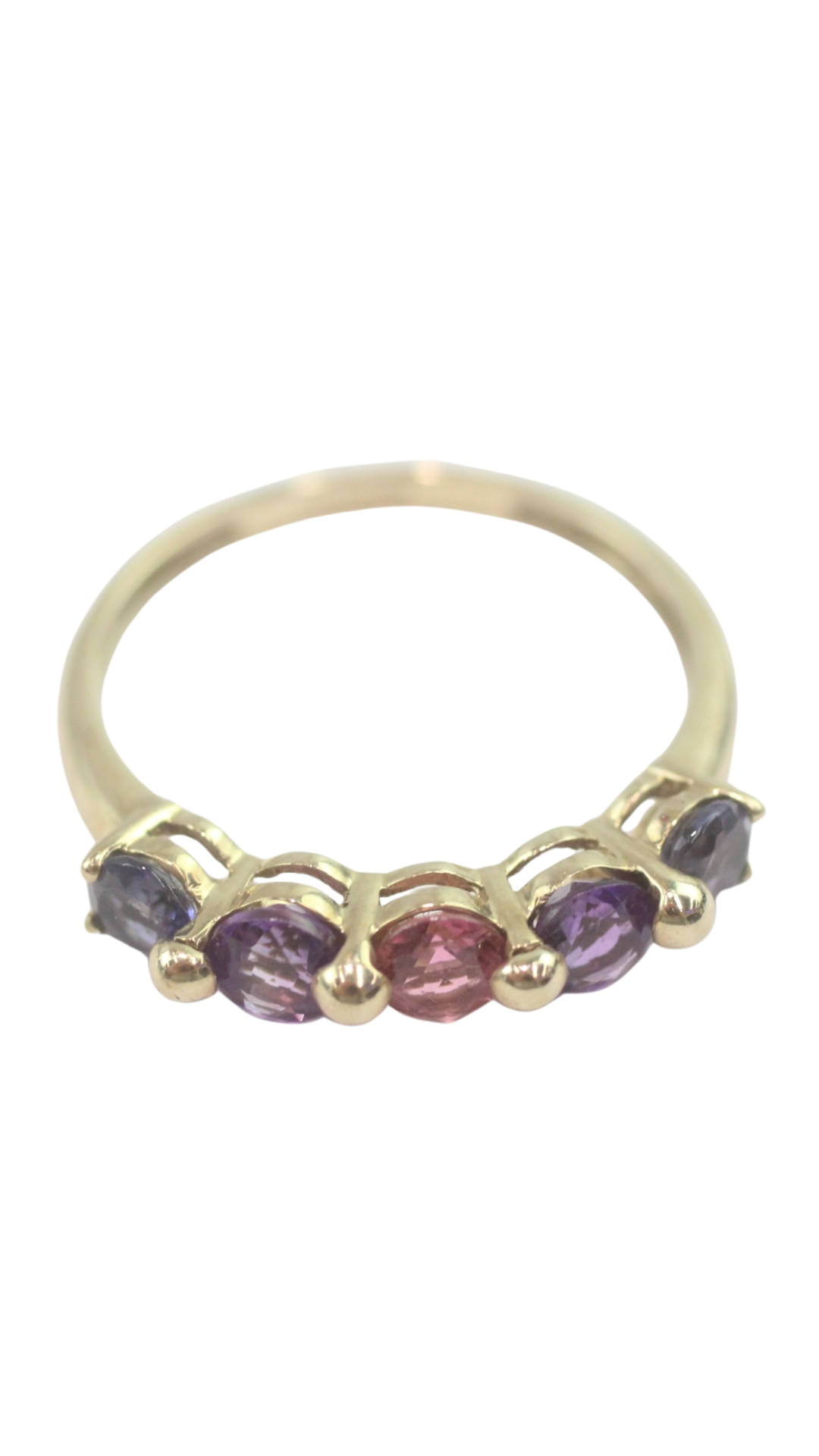 177 Amethyst Iolite Tourmaline Ring