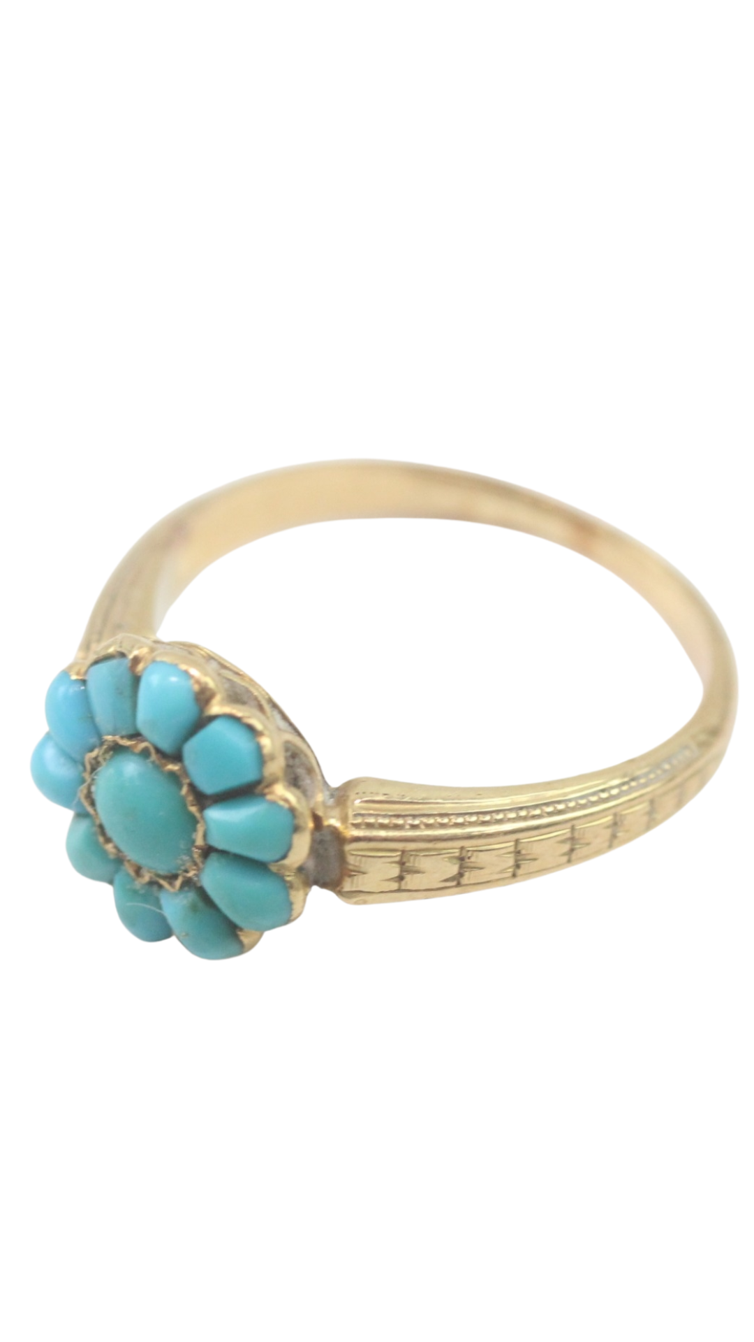1 Turquoise Cluster Ring