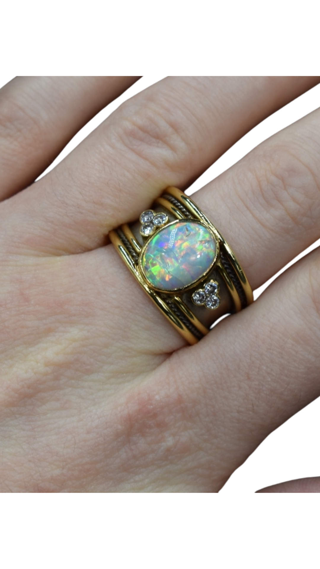 832 Opal Band Ring