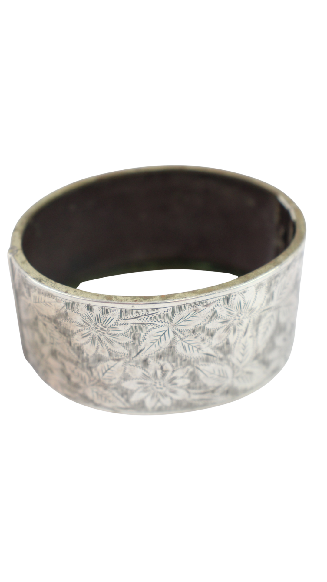 321 Silver Antique Bangle