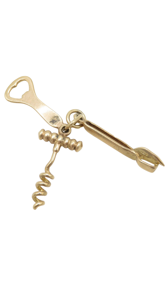 33 Gold Cocktail Tool Charms