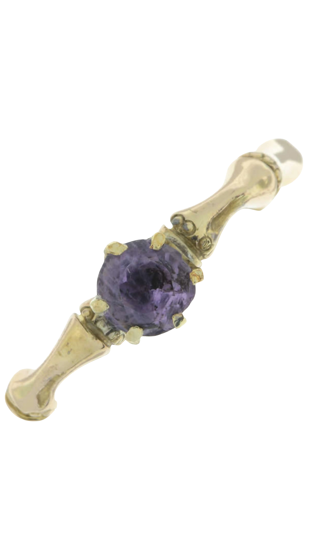 287 Amethyst Bamboo Ring