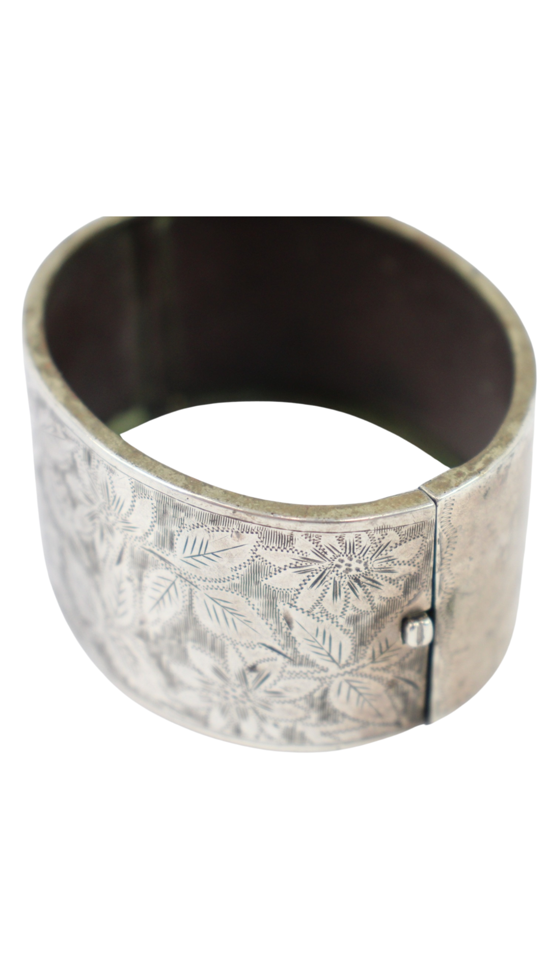 321 Silver Antique Bangle