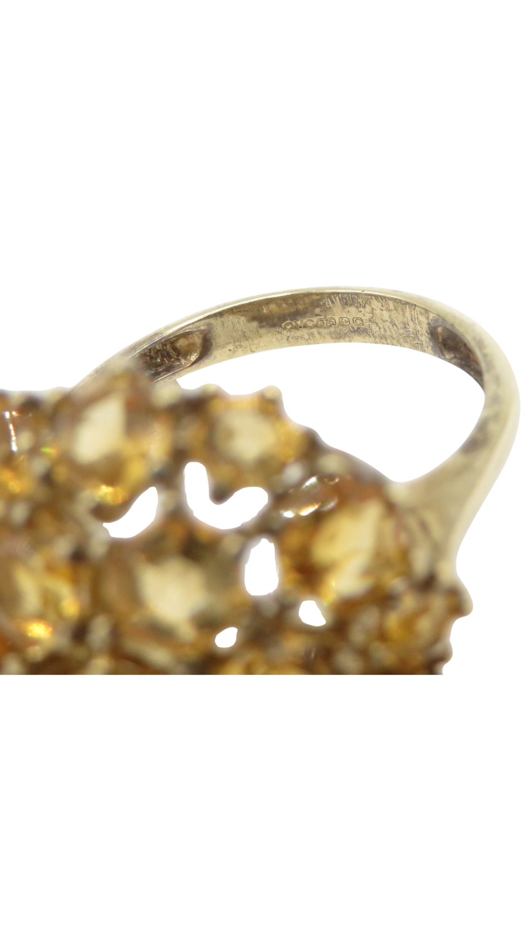174 Citrine Cluster Ring