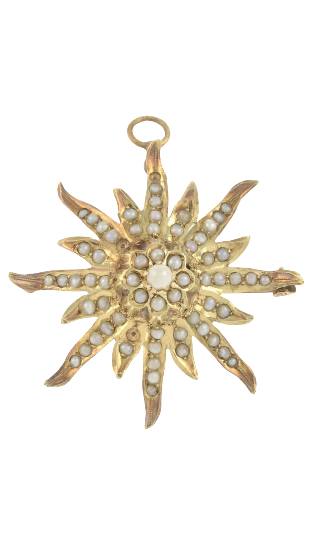 962 Split Pearl Brooch & Pendant