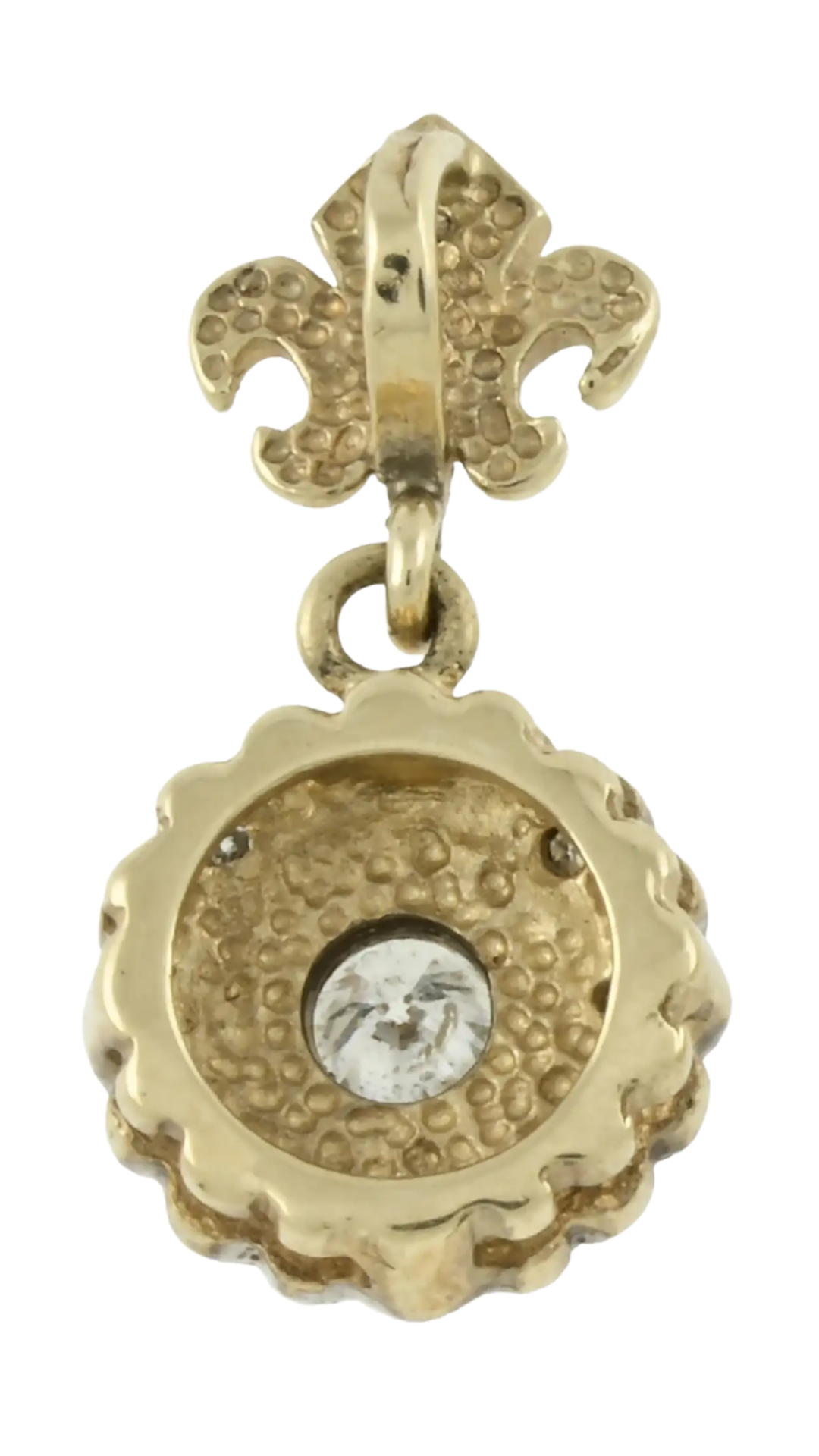 483 Gold Diamond Bi-Color Pendant