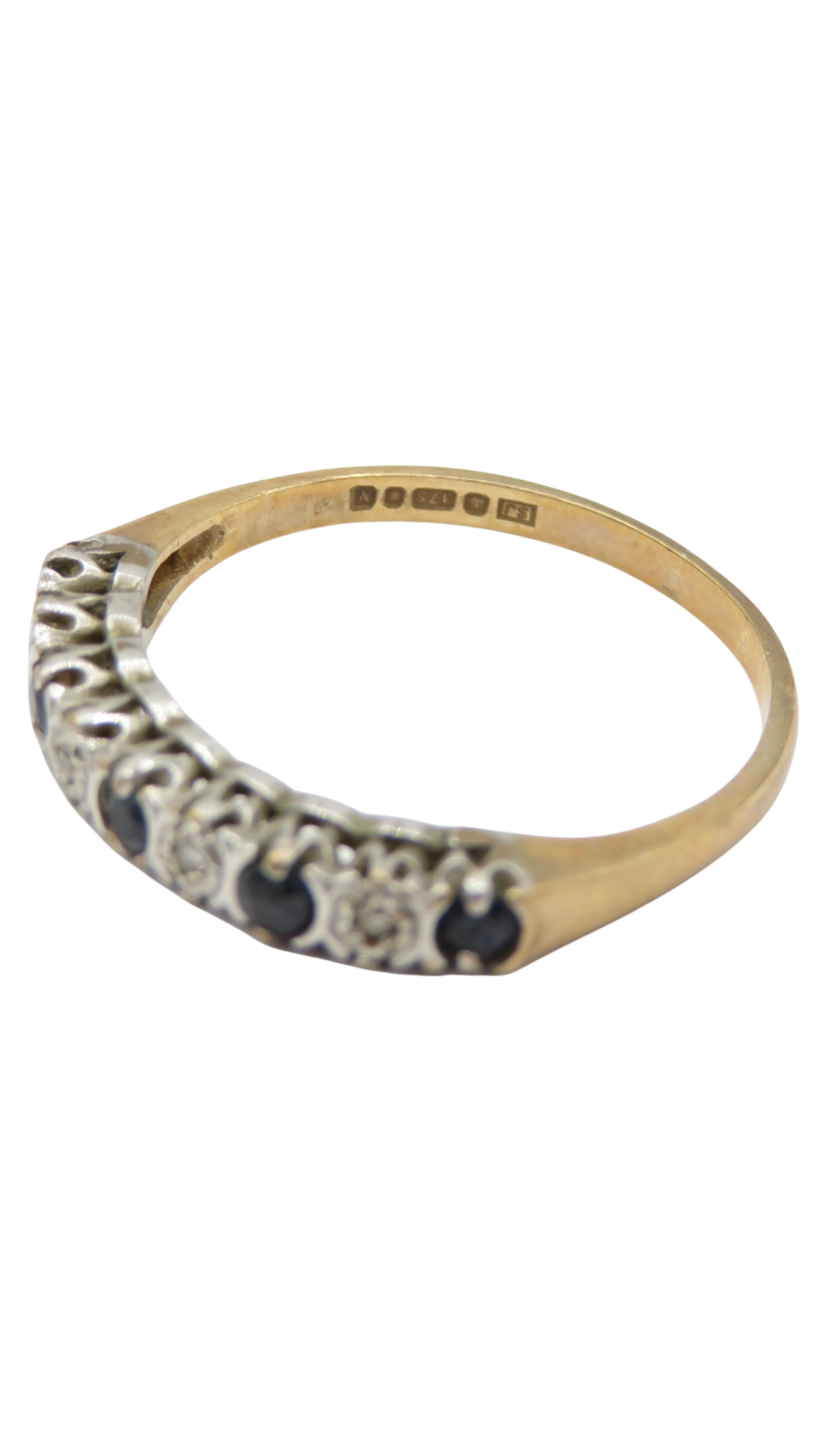180 Sapphire Diamond Band Ring
