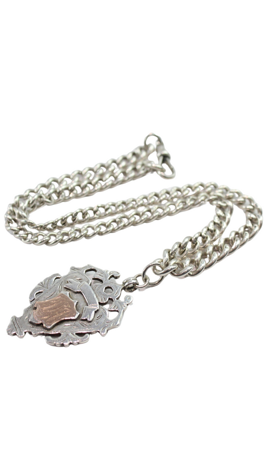 247 Silver Watch Fob Chain