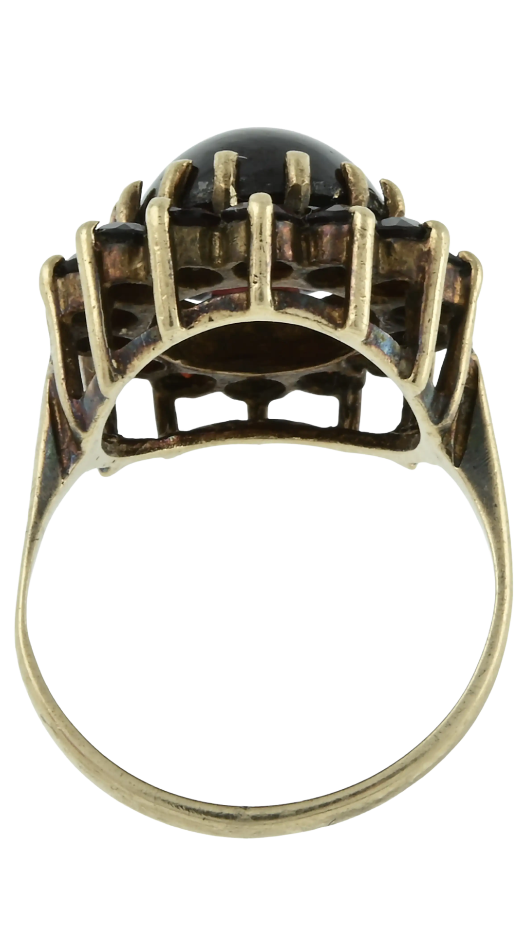 330 Garnet Cluster Ring