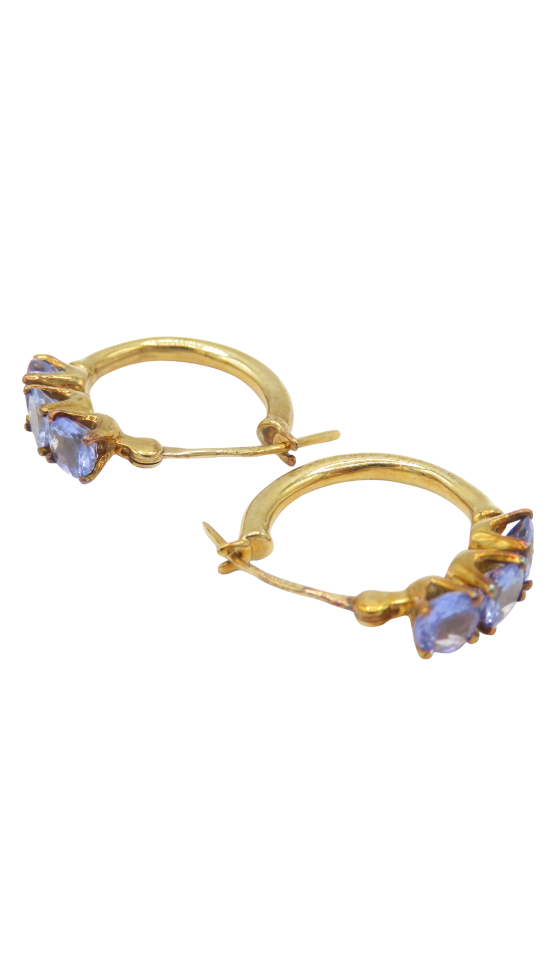 199 Tanzanite Hoop Earrings