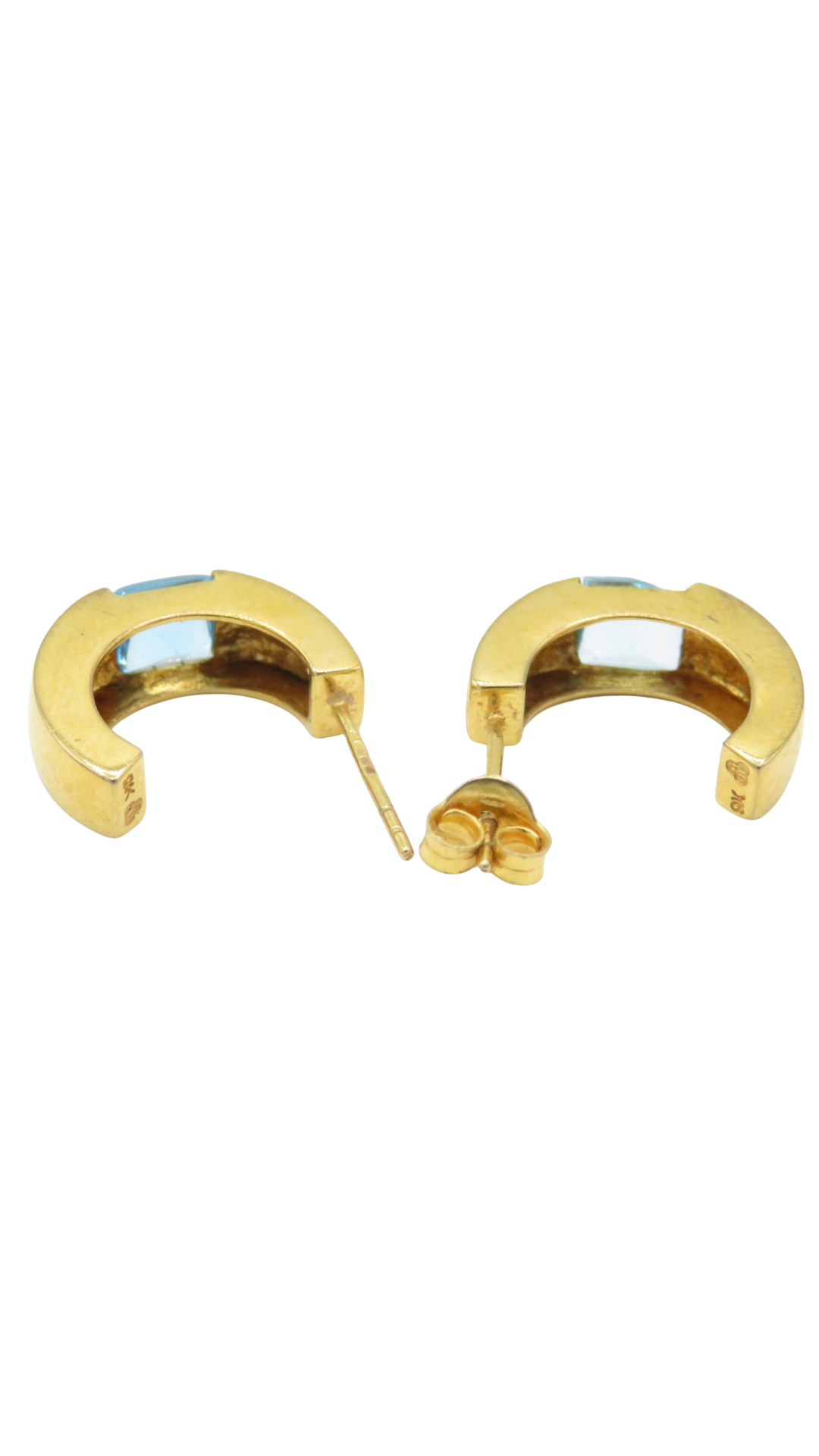 29 Topaz Half Hoop Earrings