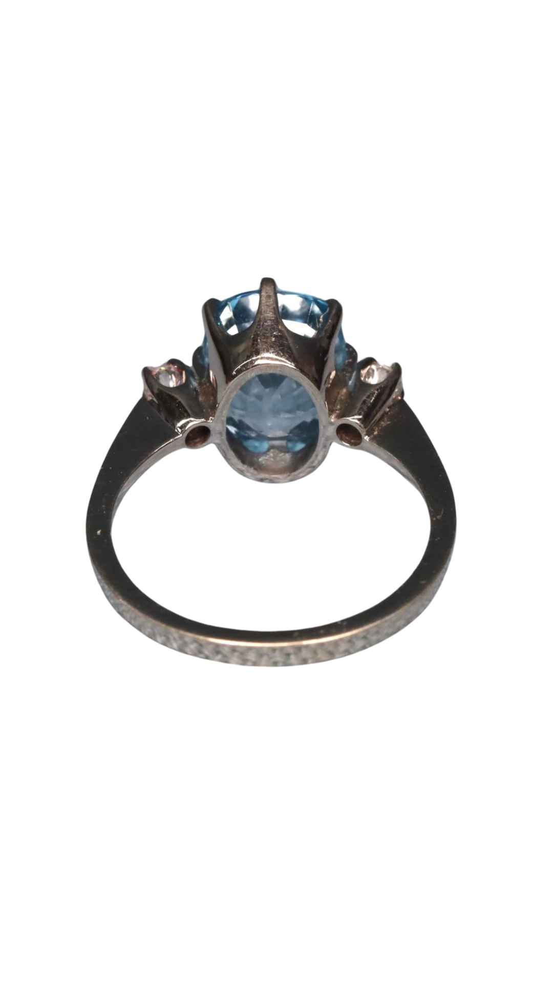 50 White Gold Topaz Diamond Ring