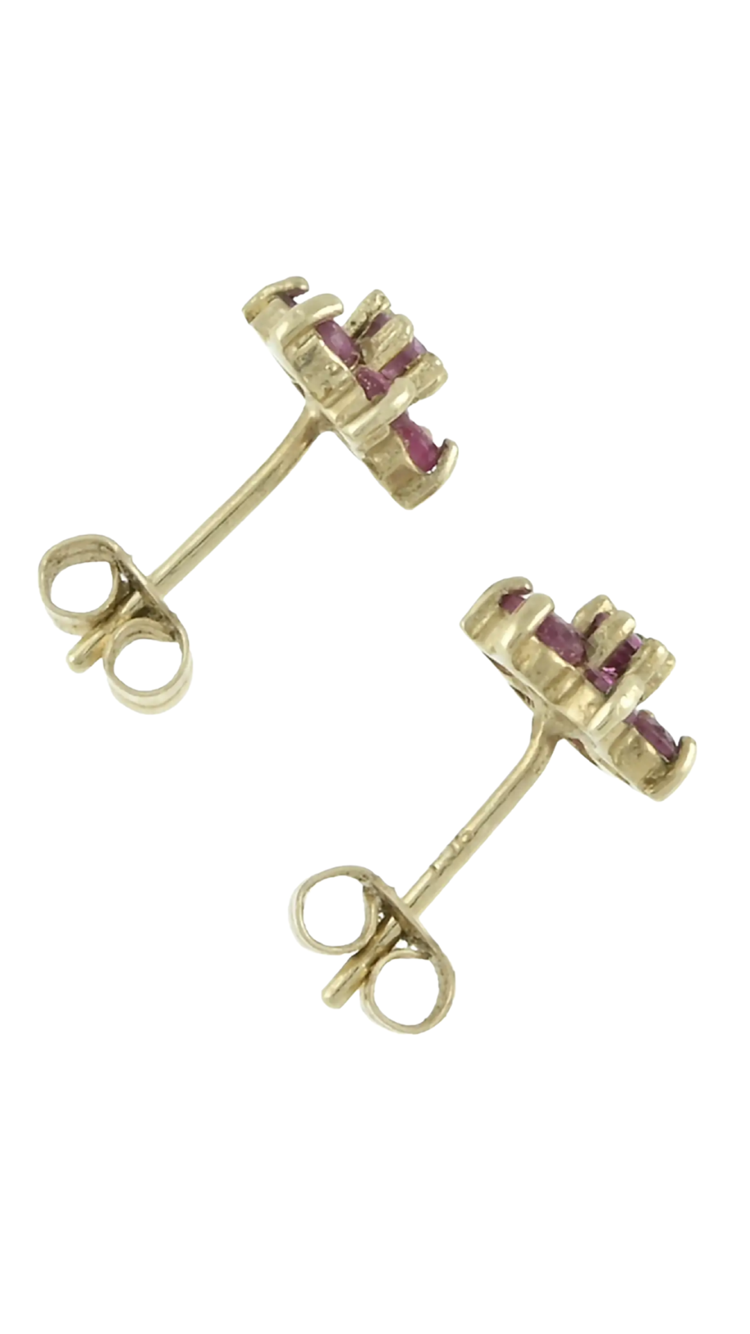 26 Ruby Floral Earrings