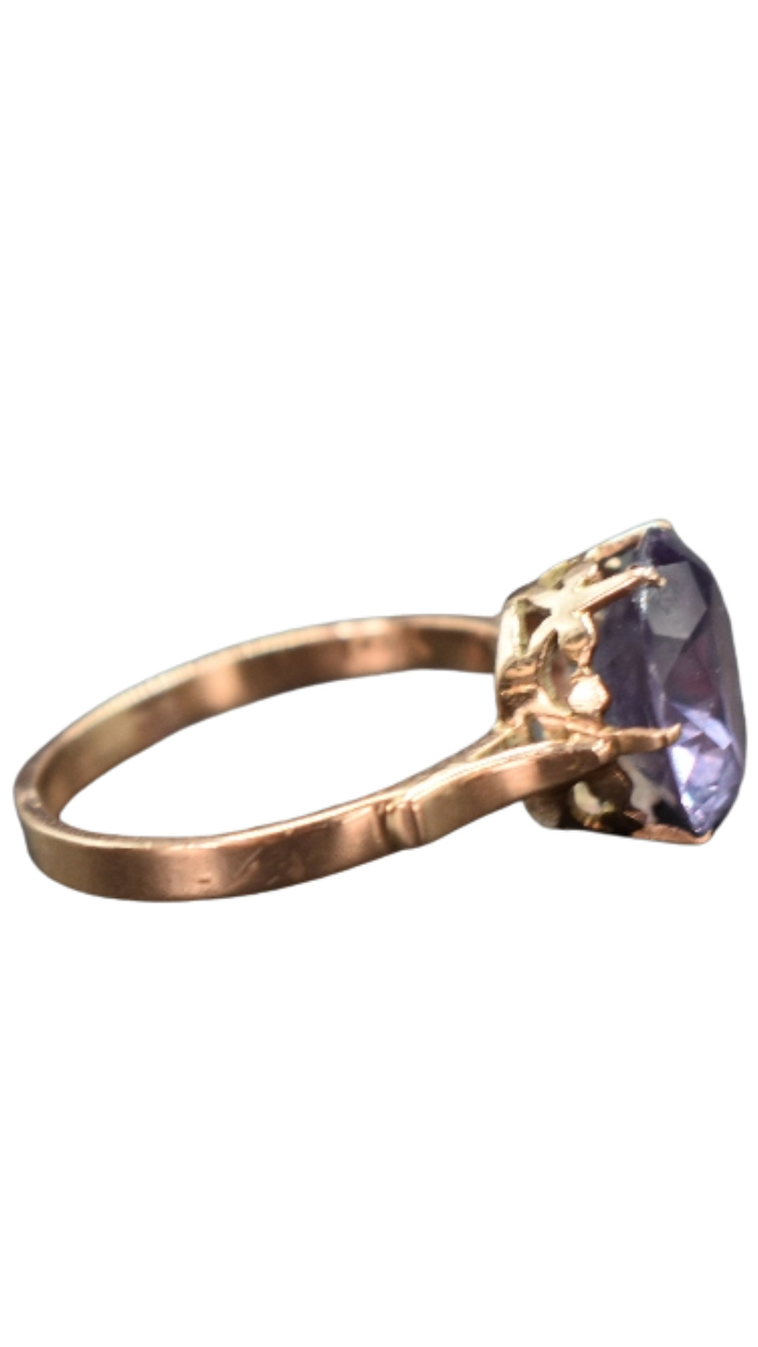 5 Amethyst Solitaire Ring