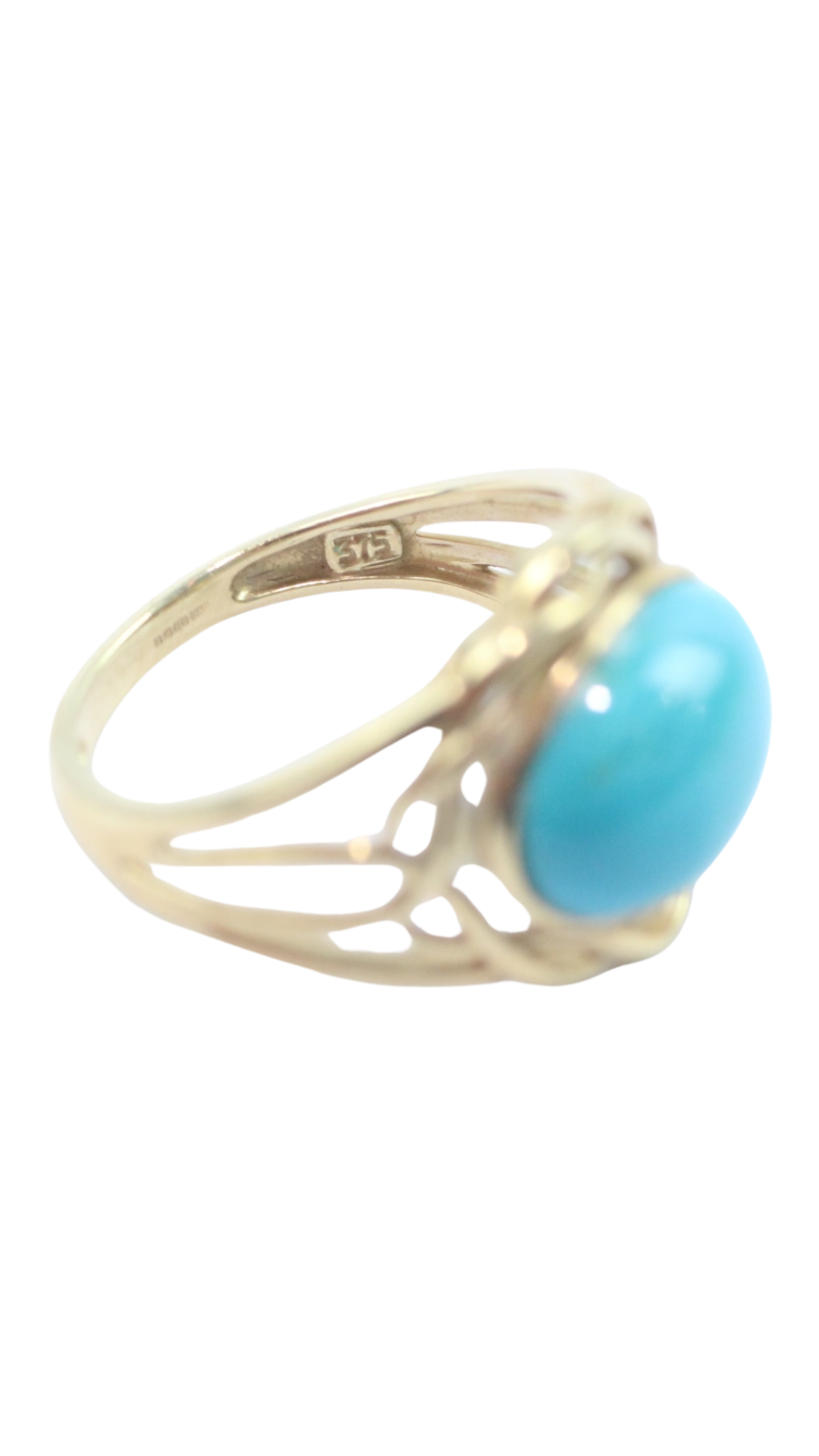 3 Turquoise Cabochon Ring