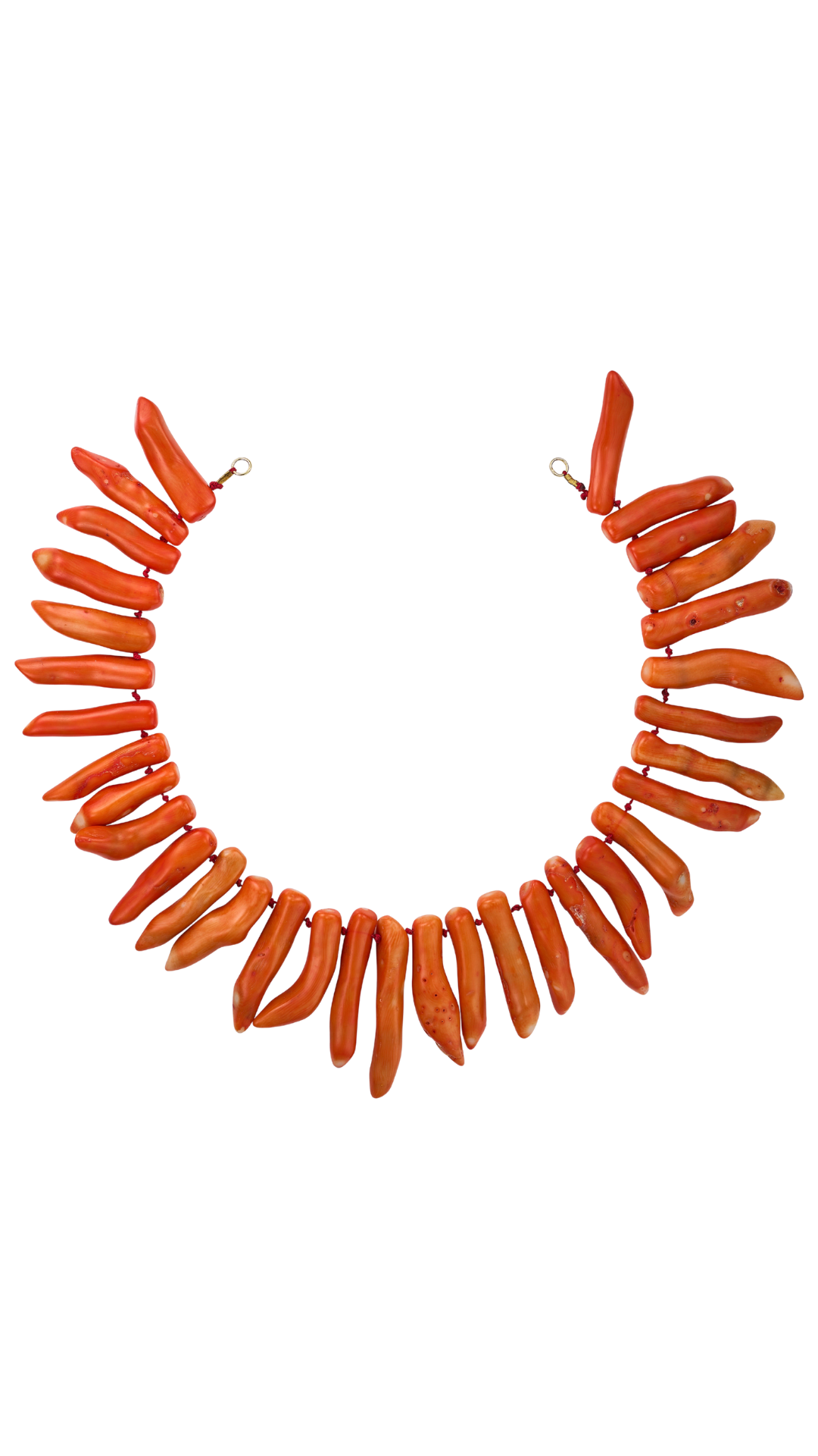 176 Coral Fringe Necklace