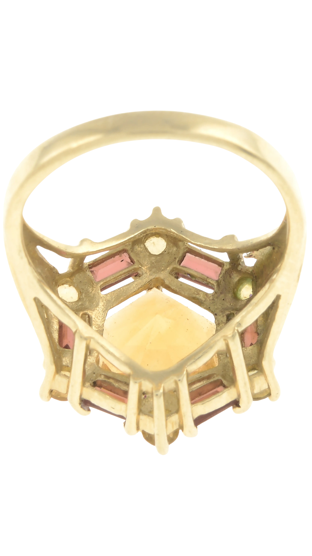 20 Citrine & Garnet Dress Ring