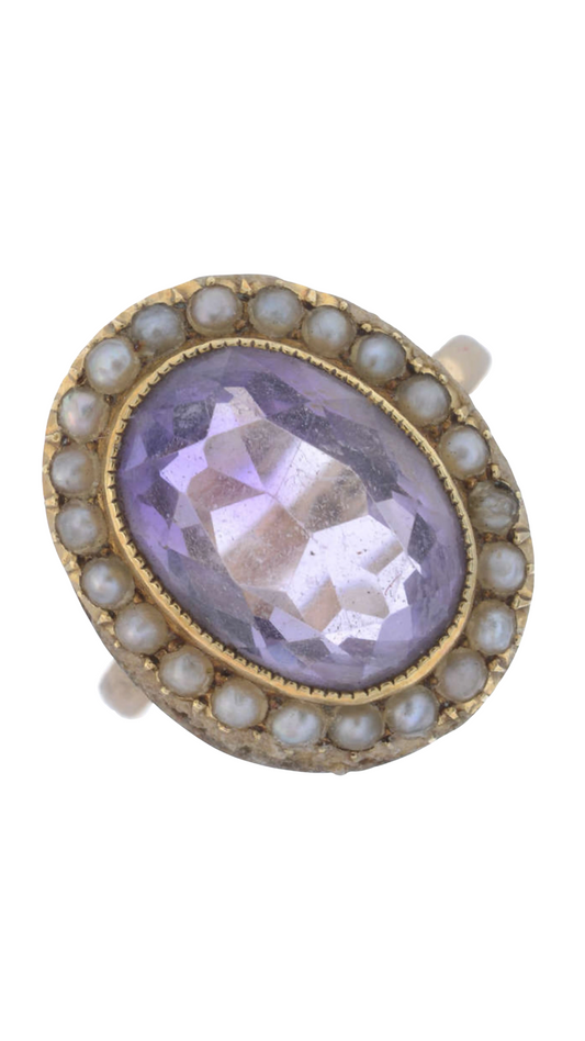 9ct GLD Amethyst Ring