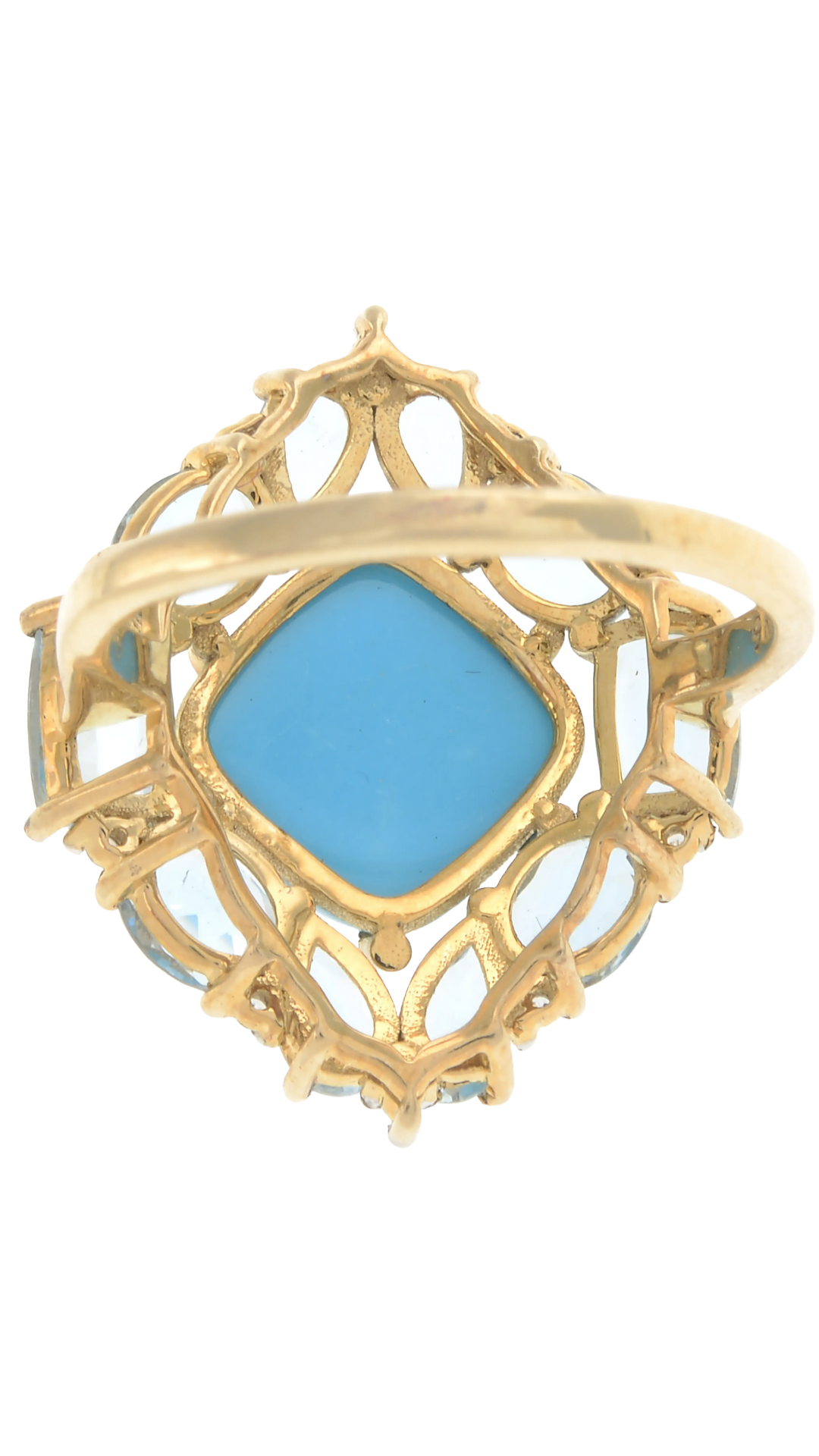 492 Turquoise & Aquamarine Dress Ring