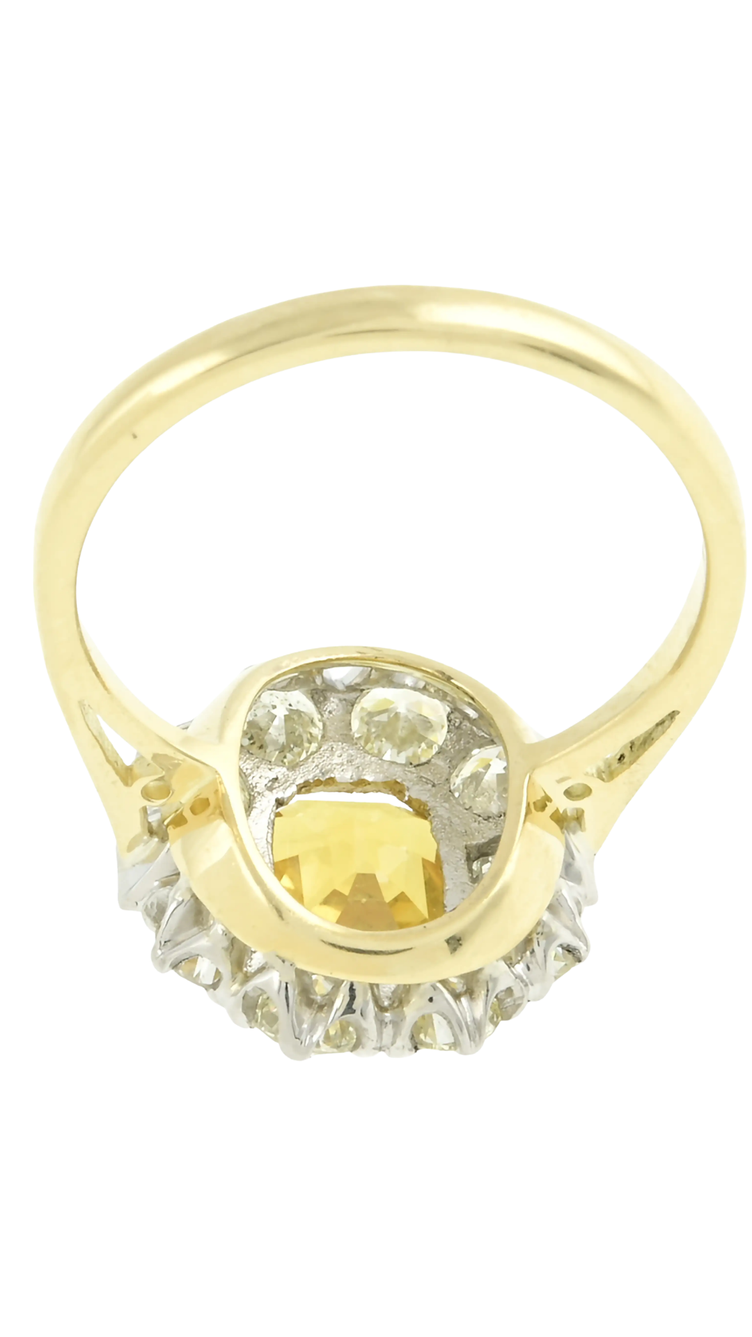 425 Yellow Sapphire & Diamond Dress Ring