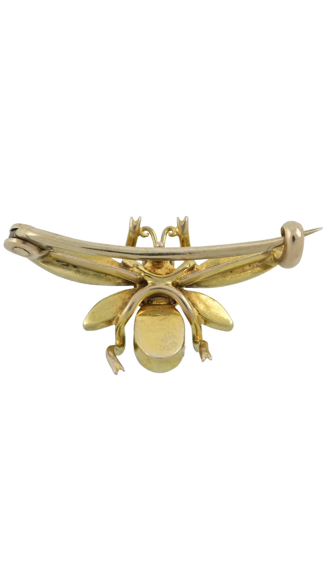 346 Pearl & Turquoise Fly Brooch