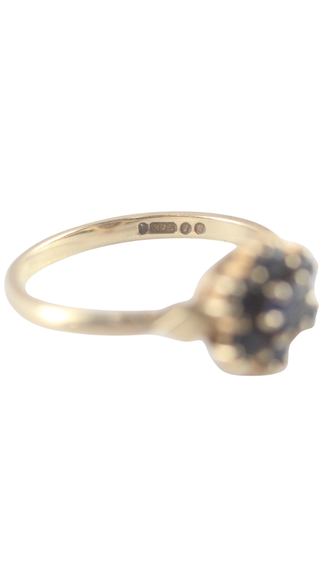14 Gold Sapphire Cluster Ring