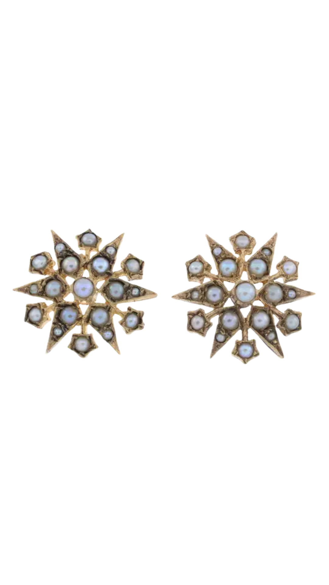 669 Seed Pearl Earrings