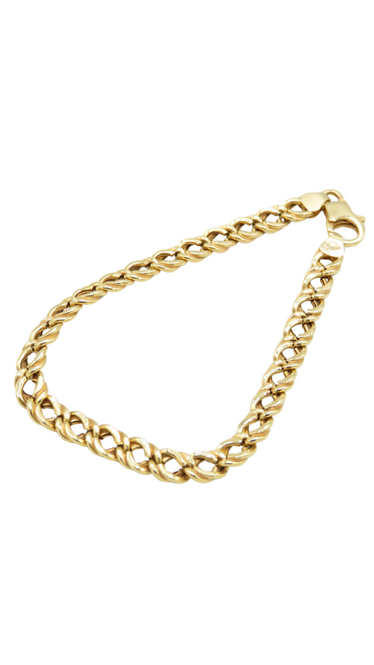 218 Gold Curb Bracelet