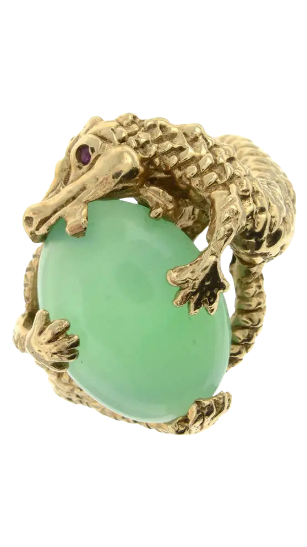 241 Chrysoprase Dragon Ring