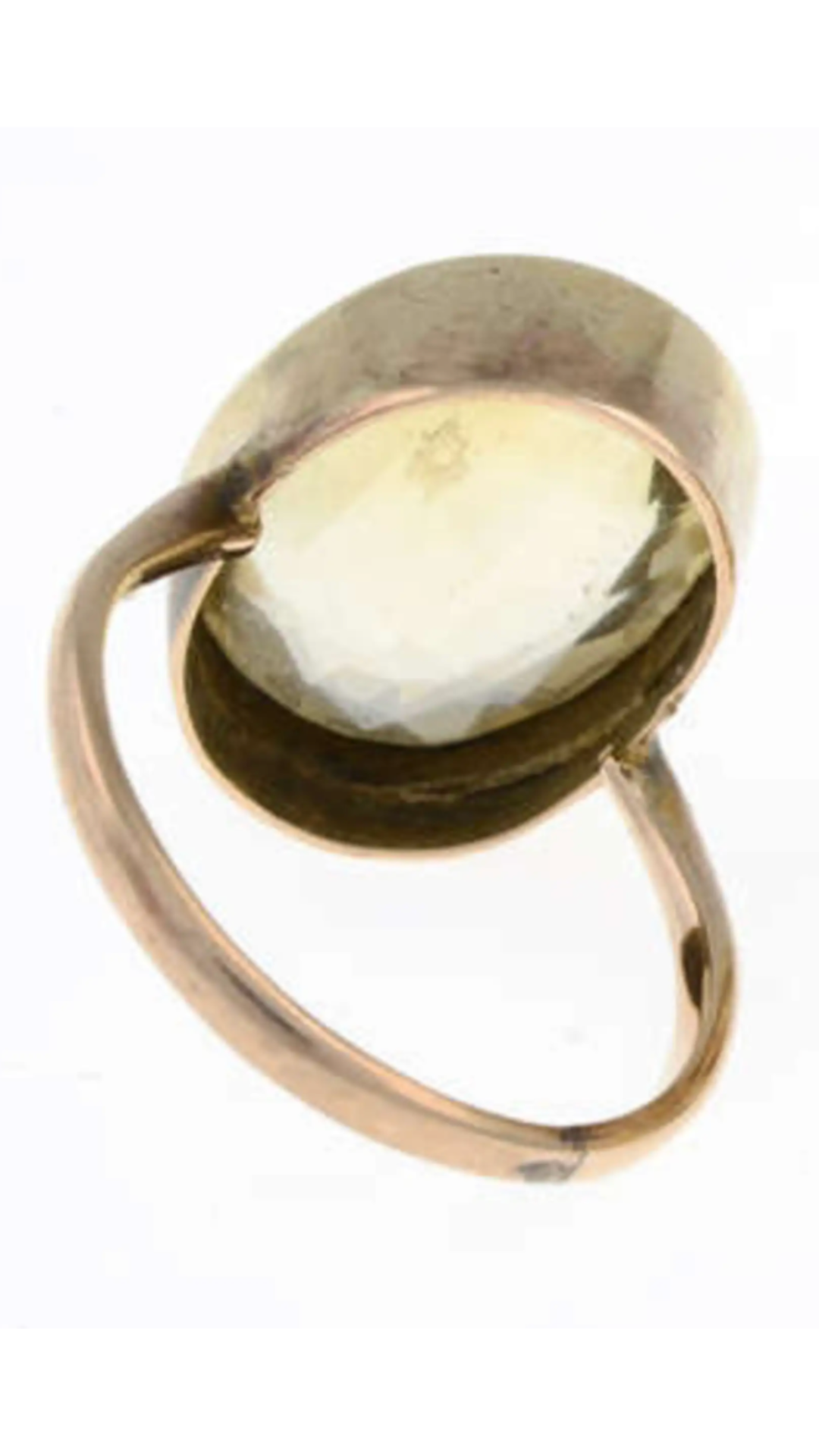 340 Citrine Single Stone Ring