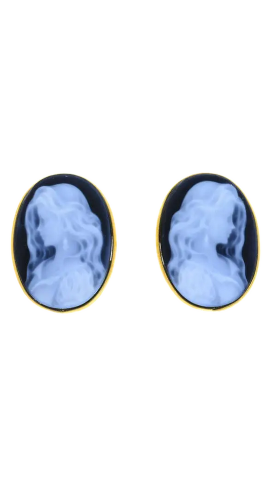 682 Portrait Cameo Earrings