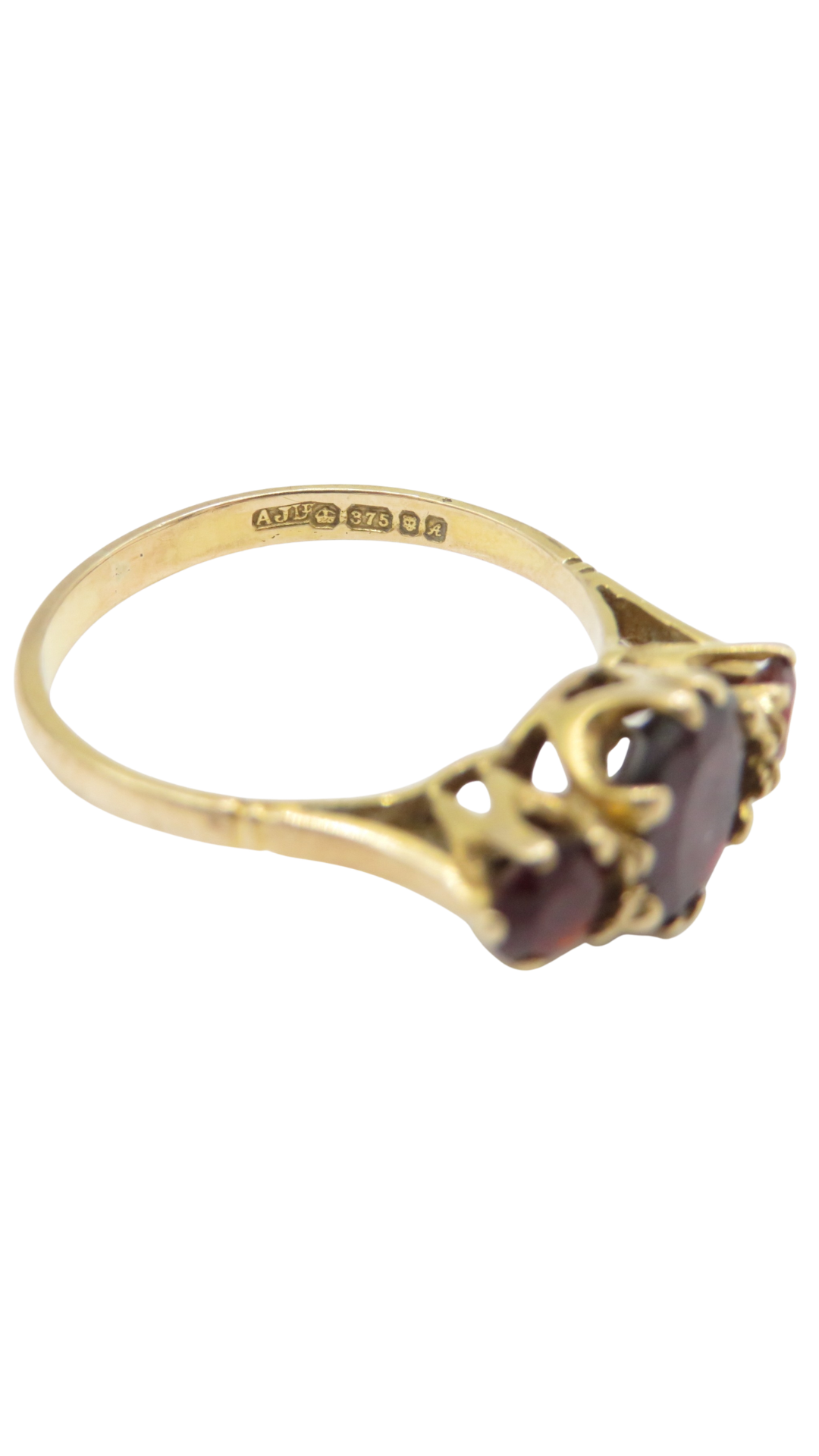 150 Garnet Trilogy Ring